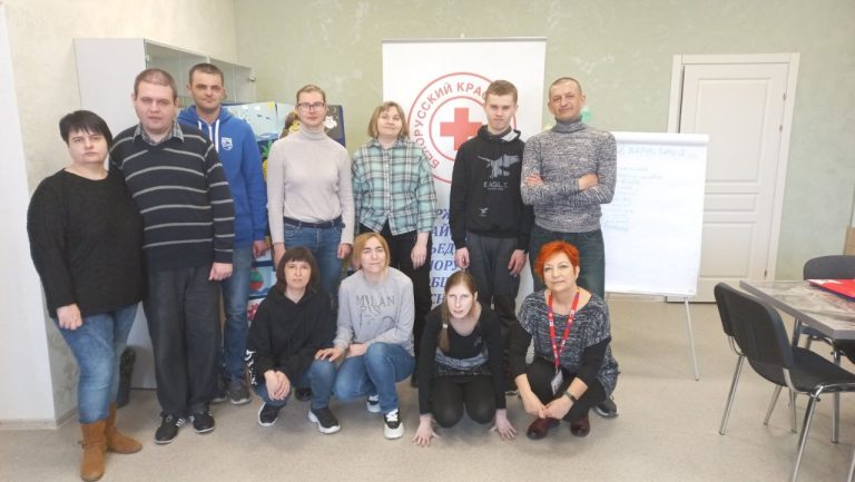 тренинг в рамках проекта Международной Федерации Обществ Красного Креста и Красного Полумесяца "Беларусь